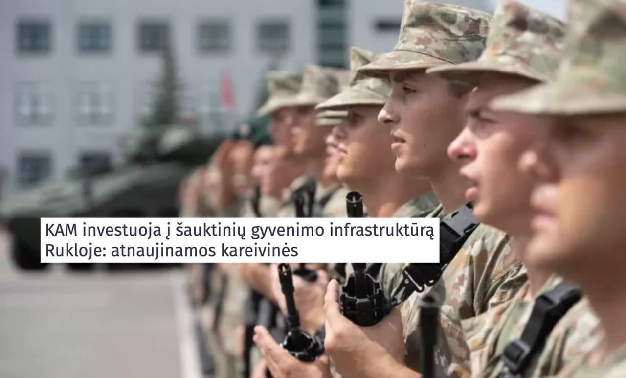 Atnaujinamos kareivinės Rukloje – aiški žinutė Rusijai