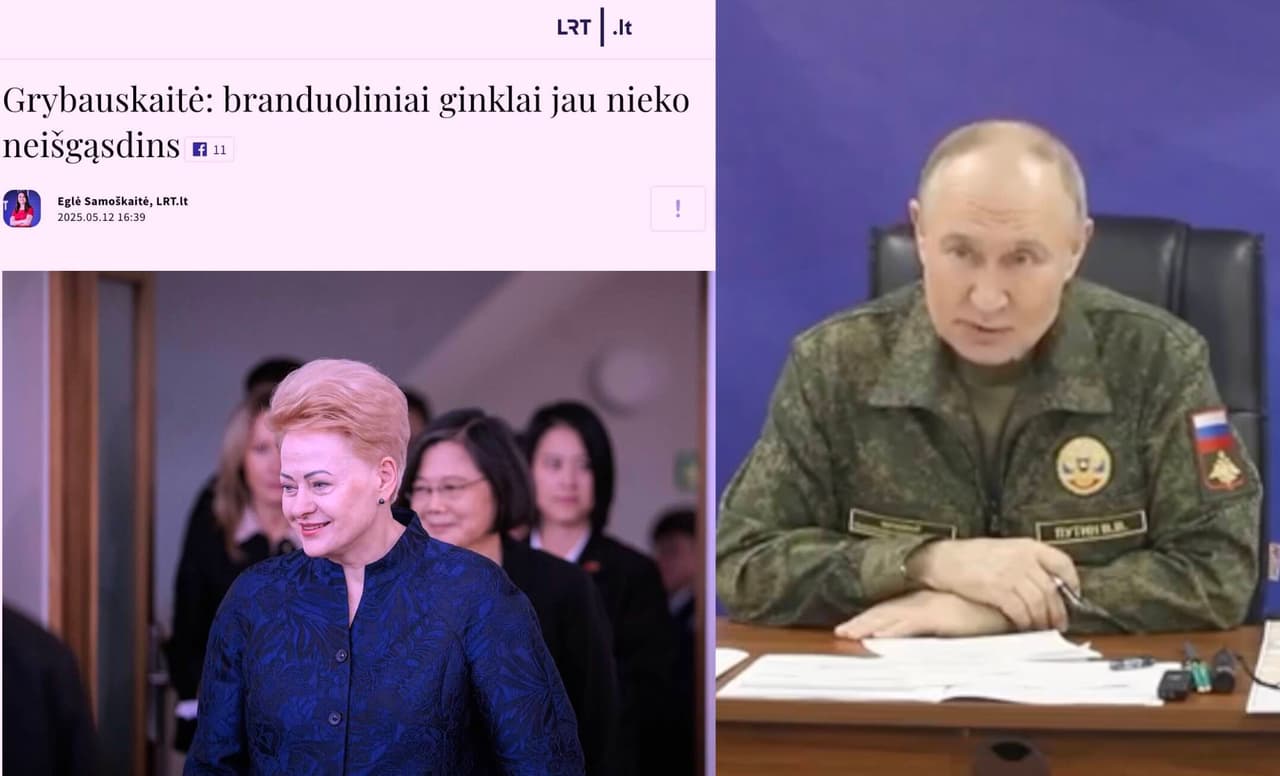 Putino kalbos apie branduolinį ginklą, jau kelia tik atvirą juoką