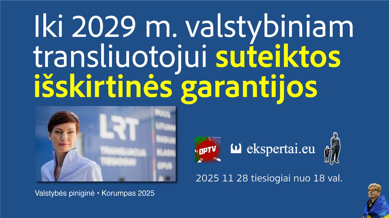 Iki 2029 m. M. Garbačiauskaitės-Budrienės vadovaujamas valstybinis transliuotojas kvėpuos lengviau