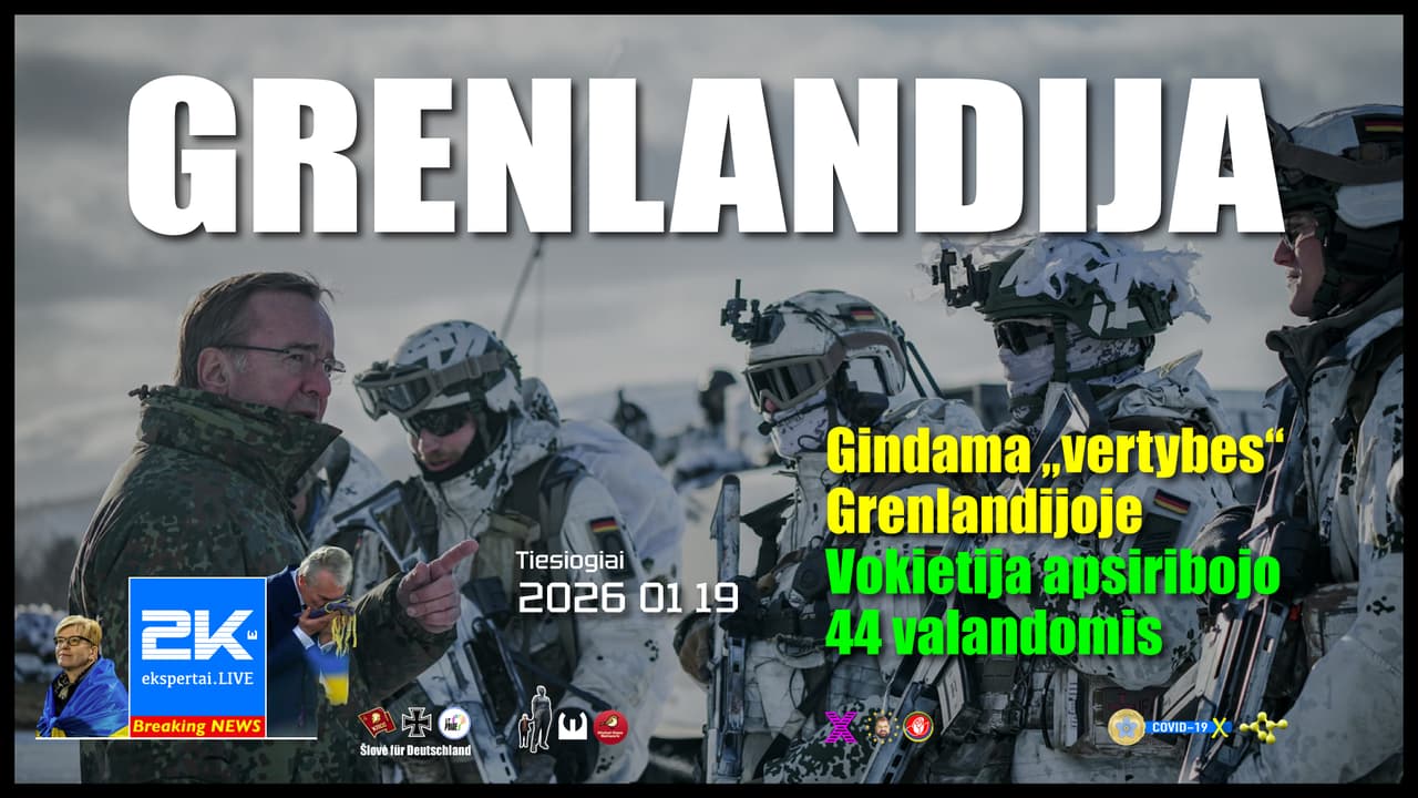 Gindama „vertybes“ Grenlandijoje Vokietija apsiribojo 44 valandomis