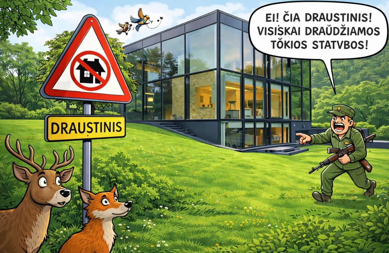 Prašoma nugriauti neteisėtą Nausėdos namą Pavilnių regioniniame parke