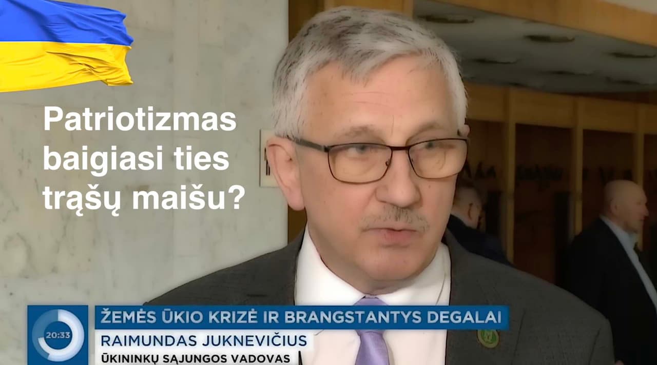 Kol sąmoninga Lietuva telkiasi Rusijos atgrasymui, ūkininkai vėl begėdiškai verkšlena