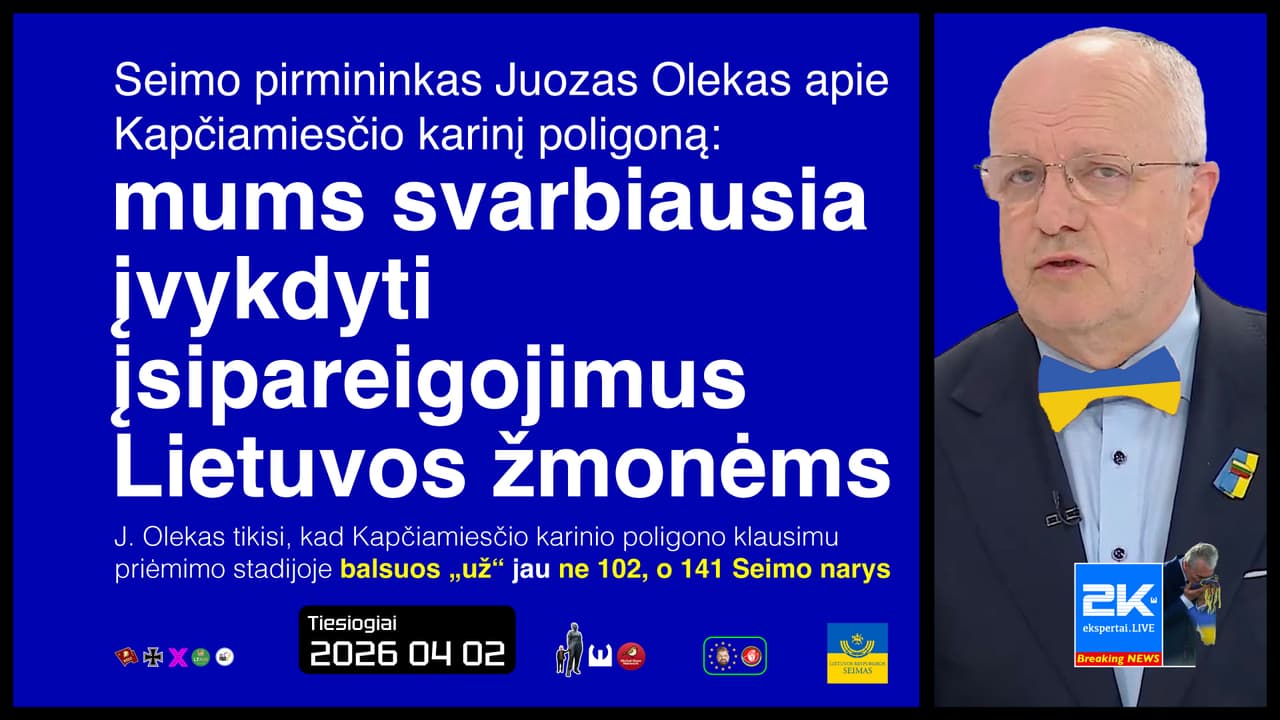 Ne 102, o 141 Seimo narys turi tarti „taip“ Kapčiamiesčio kariniam poligonui
