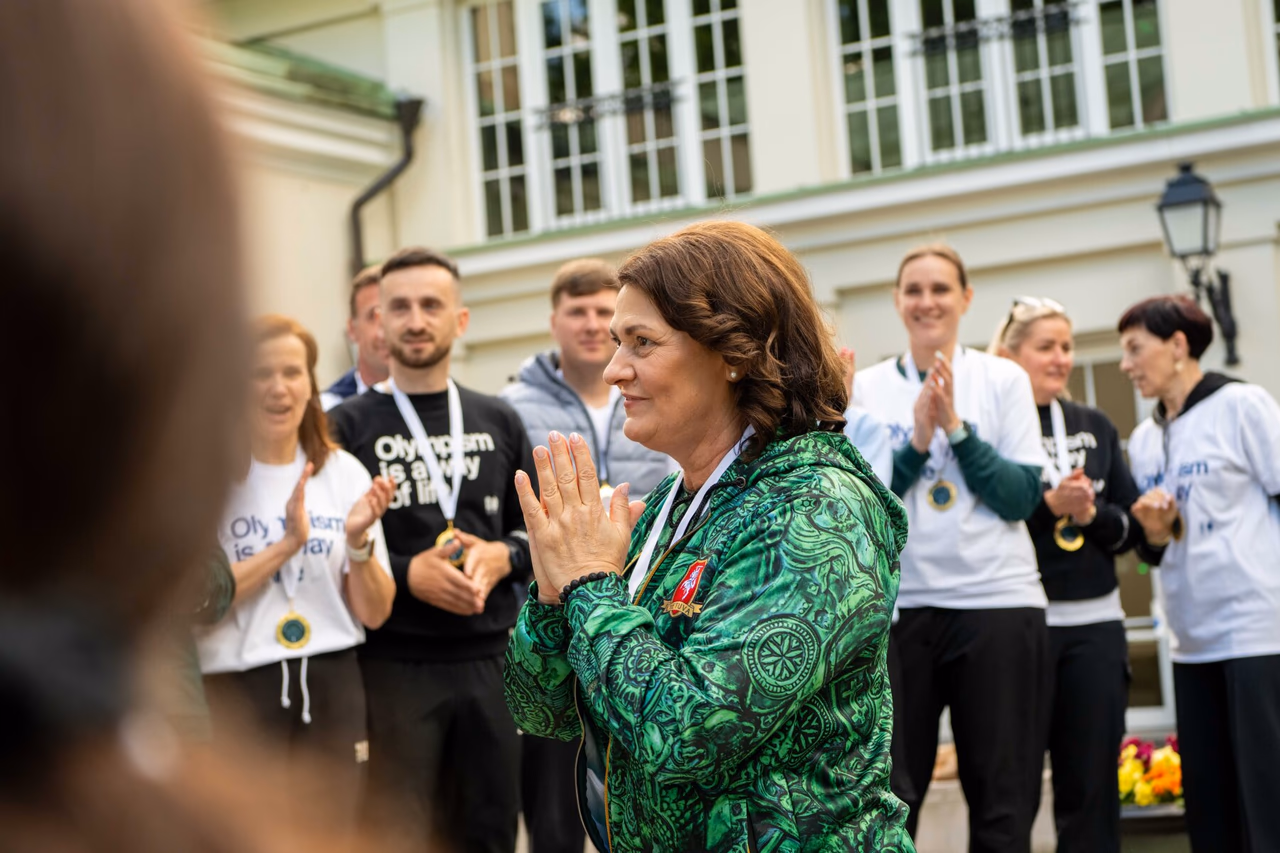 Nausėdienė: kas sportuoja, tas ir auga