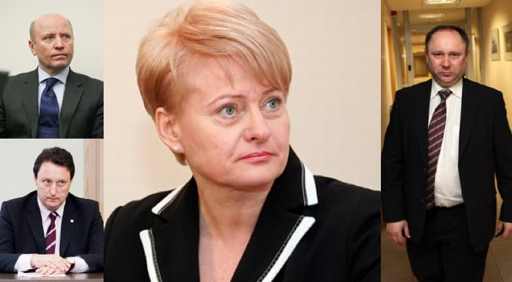 Garsusis ketvertukas, įvykdęs didžiulį visuomenės pasipiktinimą sukėlusį susidorojimą su FNTT vadovais. Šie asmenys veikė kaip viena ir labai darni komanda, kurioje pirmu smuiku griežė faktinis VSD vadovas R. Vaišnoras (nuotr. dešinėje)