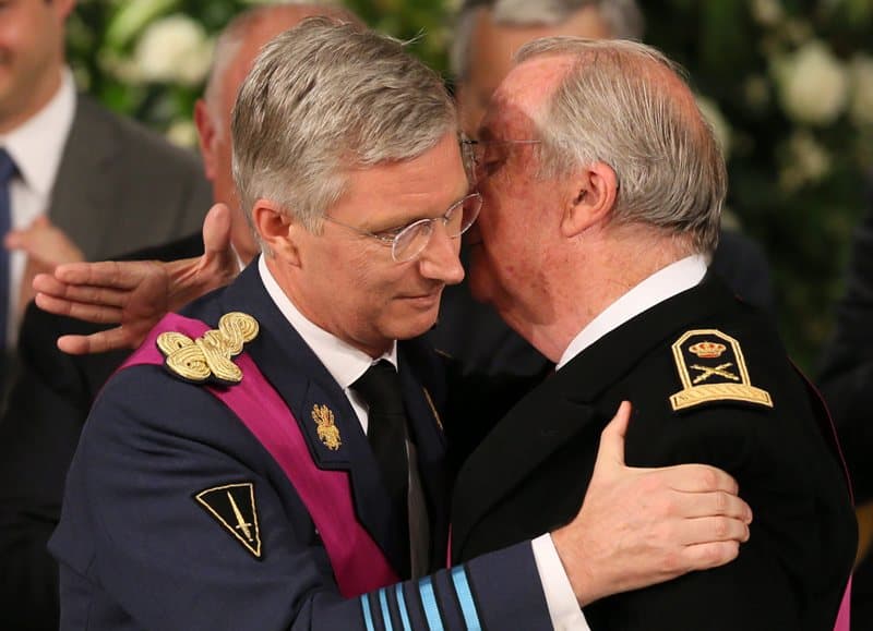 Princas Filipas ir karalius Albertas. EPA-ELTA nuotr.