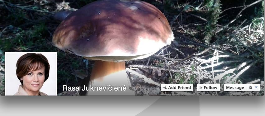 Rasa Juknevičienė ir baravykas