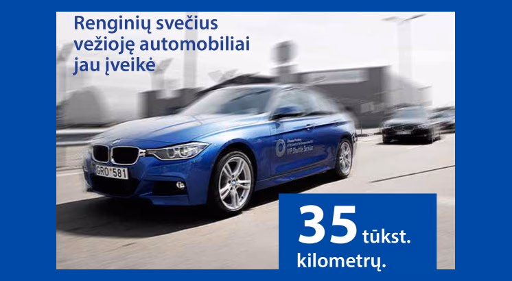 Reklaminė BMW automobilio markės nuotrauka iš valdžios tinklalapio „eu2013.lt“