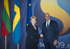 2009 m. prezidentė Dalia Grybauskaitė Stokholme susitiko su Švedijos Parlamento pirmininku Peru Weterbergu bei „atsiskaitė“ švediškiems bankams