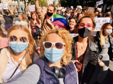 Liberalė A. Armonaitė stengiasi dalyvauti visuose renginiuose, kuriose ginamos žmogaus teisės. Nuotr. facebook.com