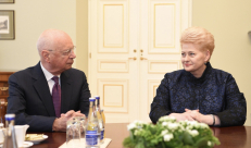 K. Švabas ir D. Grybauskaitė. Nuotr. prezidentas.lt